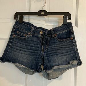 American eagle stretch dark blue Jean shorties